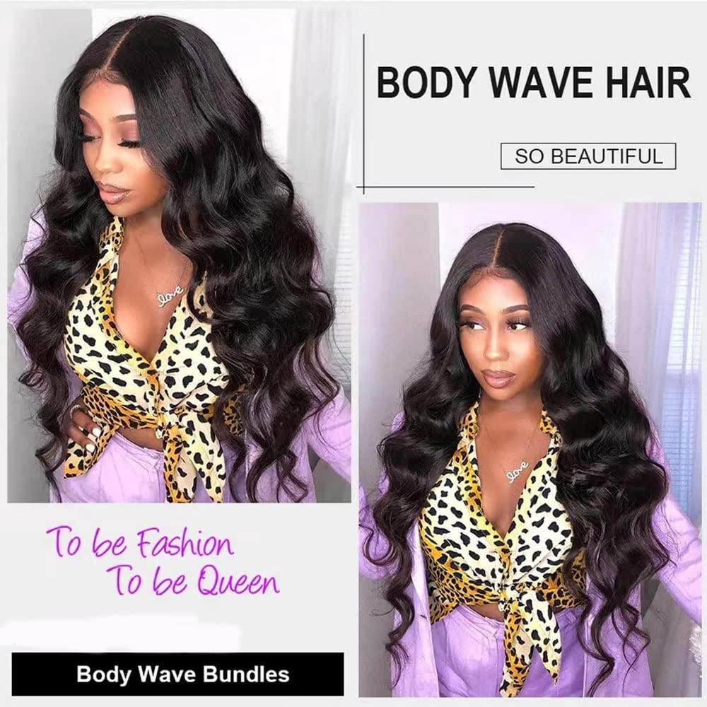 MDL Human Hair Bundles Brazilian Body Wave Natural 20 22 24  display picture 1