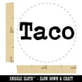 thumbnail image 2 of Taco Fun Text Self-Inking Rubber Stamp Ink Stamper - Orange Ink - Medium 1 Inch, 2 of 7