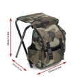 thumbnail image 3 of 1pc  Portable  Backpack Chair - Perfect For Outdoor Camping, Travel, BBQ, Sports & More!, 3 of 8