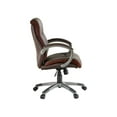 thumbnail image 5 of Lorell Executive Chair Leather Low-Back 27"x32"x41" BN/Pewter 62623, 5 of 14