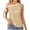 Khaki, variant on fatyb Womens Sparkly Sequin Tank Tops Glitter One Shoulder Dressy Tops Sleeveless Club Party Shirts