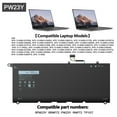 thumbnail image 2 of 7.6V/60Wh PW23Y RNP72 Battery For Dell XPS 13 9360 XPS 13-9360-D1605G Series, 2 of 8