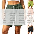 thumbnail image 3 of Womens Shorts Womens Lightweight Solid Color Wide Leg Running Shorts Summer Casual Elastic Waist Drawstring Athletic Shorts with Pockets, 3 of 9
