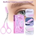 thumbnail image 2 of Eyebrow Scissors With Comb Eyebrow Trimmer Eyelash Hair Scissors Trimming Scissors Beauty Tool, 2 of 8