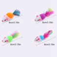 thumbnail image 4 of Cat Toys Mouse Plush 4PCS Artificial Feather Cat Chewing Toy Kitten Mouse Toy, 4 of 7