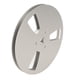 thumbnail image 3 of Carrete de aleación de aluminio universal de 3 orificios para carretes vacíos de 1/4" y 7", componente de máquina de recogida plateada, 3 of 8