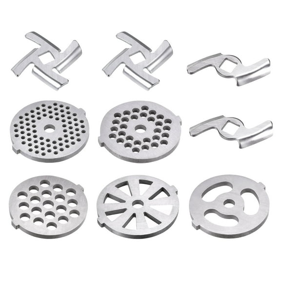Uxcell Meat Grinder Blade 47mm 49mm and Plate 3mm 5mm 7mm for Grinders 1 Set