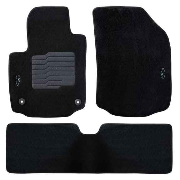 Carpet Floor Mats Custom Fit for 2018 to 2024 Chevrolet Equinox / GMC Terrain with Anti Slip Heel Pad and Safety Locks - Front and Rear - ecoMats