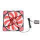 thumbnail image 4 of 12V 3-4Pin 15LED Lighting PC Case Fan Cooler Computer Cooling Fan (Rojo) Tmvgtek Para estrenar, 4 of 9