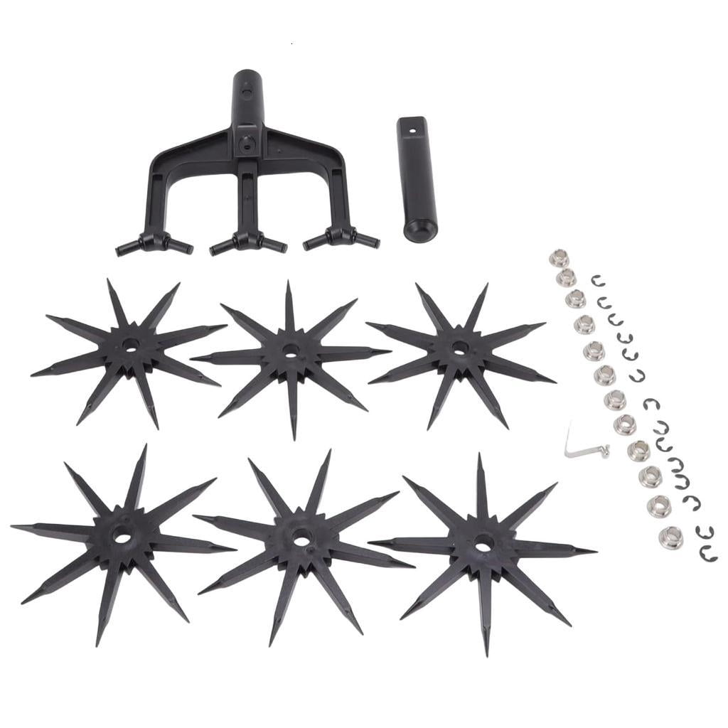 Garden Soil Scarifier Rotary Cultivator Soil Plowing Tool Designed for Effective Soil Aeration and Lawns Care