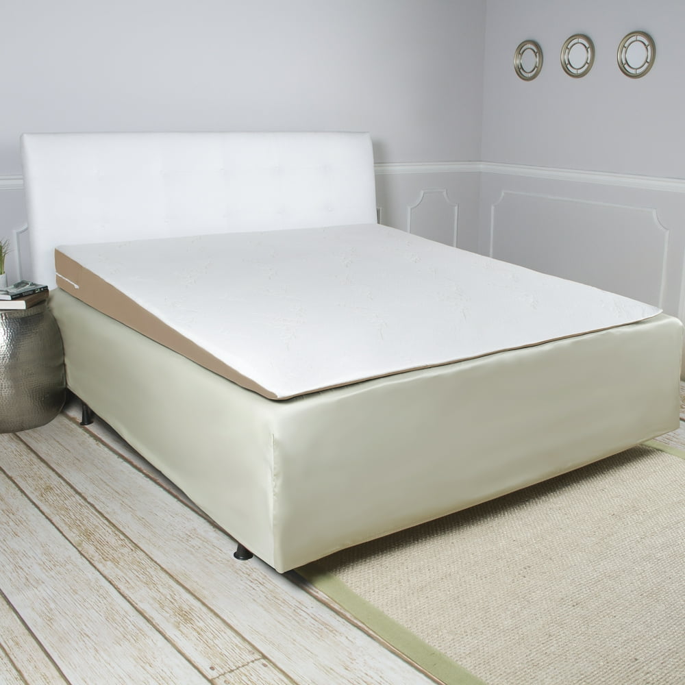 Avana Inclined Memory Foam Mattress Topper Wedge Pillow with Cooling