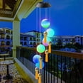 thumbnail image 4 of Campanas de viento solares con bola de cristal que cambian de color, para exteriores, impermeables, con LED y energía solar, 4 of 4