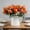 Orange, variant on Artificial Tulips 5-Head Cluster Realistic Faux Flowers Plastic Bouquet 12.2" Lifelike Petal Texture 6 Colors Wedding, Party, Hotel, Living Room Decor Durable, No Maintenance