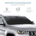 thumbnail image 3 of Kdxio Silver Glitter1 Print Windshield Sun Shade, Foldable Sun Blocker for Car,Truck,SUV Automotive Interior Sun Protection,Reflective Shade for Front Windshield(Small), 3 of 7