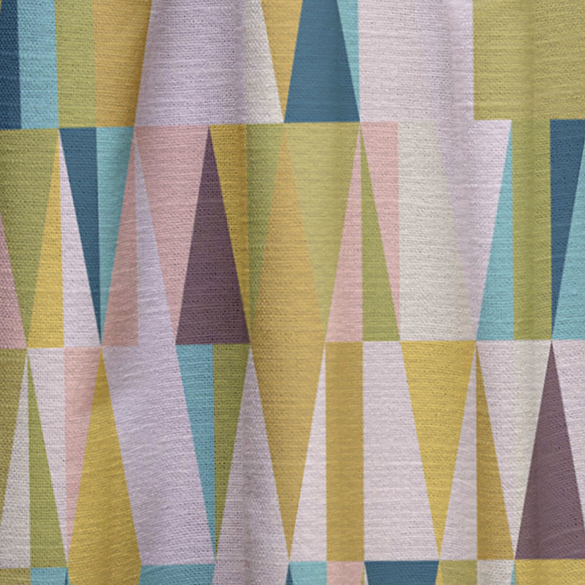 Designart 'Retro Triangular Design I' Mid-Century Modern Curtain Panel
