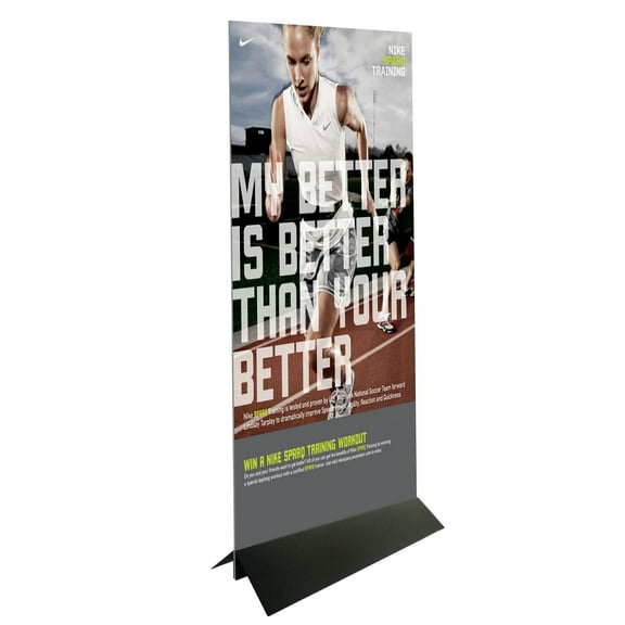 Signworld 36" Floor Mount Sign Holder - Great to hold up Signs and Displays (Display Panels, Marketing, Advertising, Graphic,   Printing, Promotional)