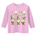 thumbnail image 3 of Xiaowennn Kids St. Paddy's Day Printed 3/4 Quarter Sleeve T Shirt Tops Peplum Casual Girl Clothes 18 Months to 24 Months, 3 of 3