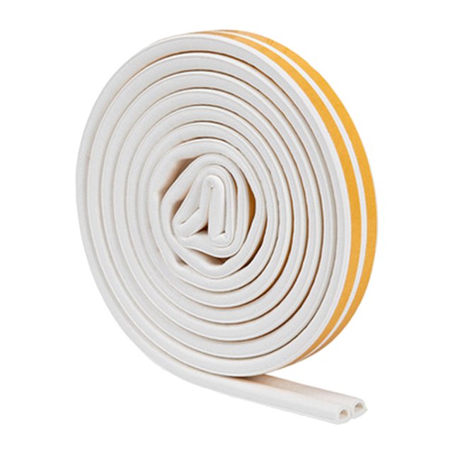 Burlete para puertas, tira de sellado para ventanas para puertas y ventanas - Burlete de espuma autoadhesivo - Tira de sellado insonorizada-250*2cm