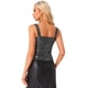 thumbnail image 3 of INSPIRAR CHIC Top de Tirantes para Mujeres con Lentejuelas Brillantes Sin Mangas Corsé Negro, 3 of 6