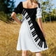 thumbnail image 5 of Vestido de noche de manga corta con lirios de aro en blanco y negro, vestidos africanos para mujer, vestidos de lujo para mujer, 5 of 7