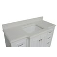 thumbnail image 4 of Nantucket 48" Bathroom Vanity with White Cabinet and Quartz Top, 4 of 7