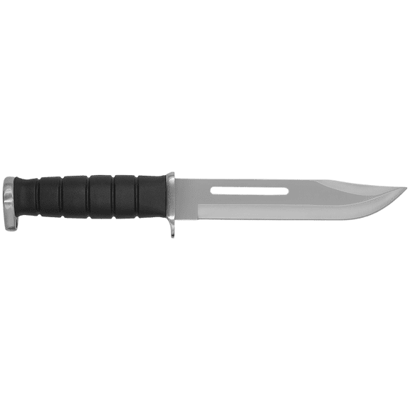 Zenport 14087 Survival/Hunting Bowie Knife with Sheath, 7 Inch Stainless Steel Blade, Black