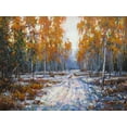 thumbnail image 2 of Cernov, Ivan 24x19 White Modern Wood Framed Museum Art Print Titled - Warm Autumn, 2 of 4