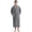Gray, variant on Men's Shawl Collar Bathrobe, Soft Long Towel Robe for Men (Navy,L/XL)