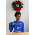 thumbnail image 3 of Old Glory Womens Ugly Christmas Sweater Dolphin Long Sleeve T Shirt, 3 of 6
