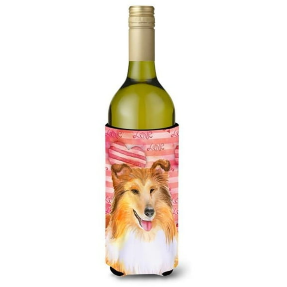 Sheltie Love Wine Bottle Beverge Insulator Hugger