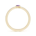 thumbnail image 2 of ANGARA Natural Tilted Marquise Amethyst Parallel Split Shank Ring in 14K Yellow Gold for Women (Size-5x2.5mm) | February Birthstone, Anniversary, Jewelry Gift for Women | Natural Amethyst Ring, 2 of 9