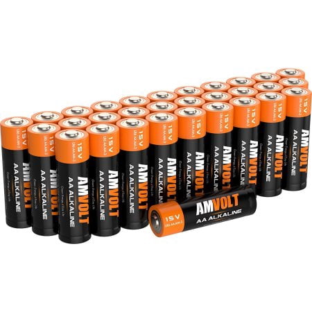 28 Pack AA Batteries [Ultra Power] Premium LR6 Alkaline Battery 1.5 Volt Non Rechargeable Batteries for Watches Clocks Remotes Games Controllers Toys & Electronic Devices - Best Industrial (Best Rechargeable Lithium Aa Batteries)