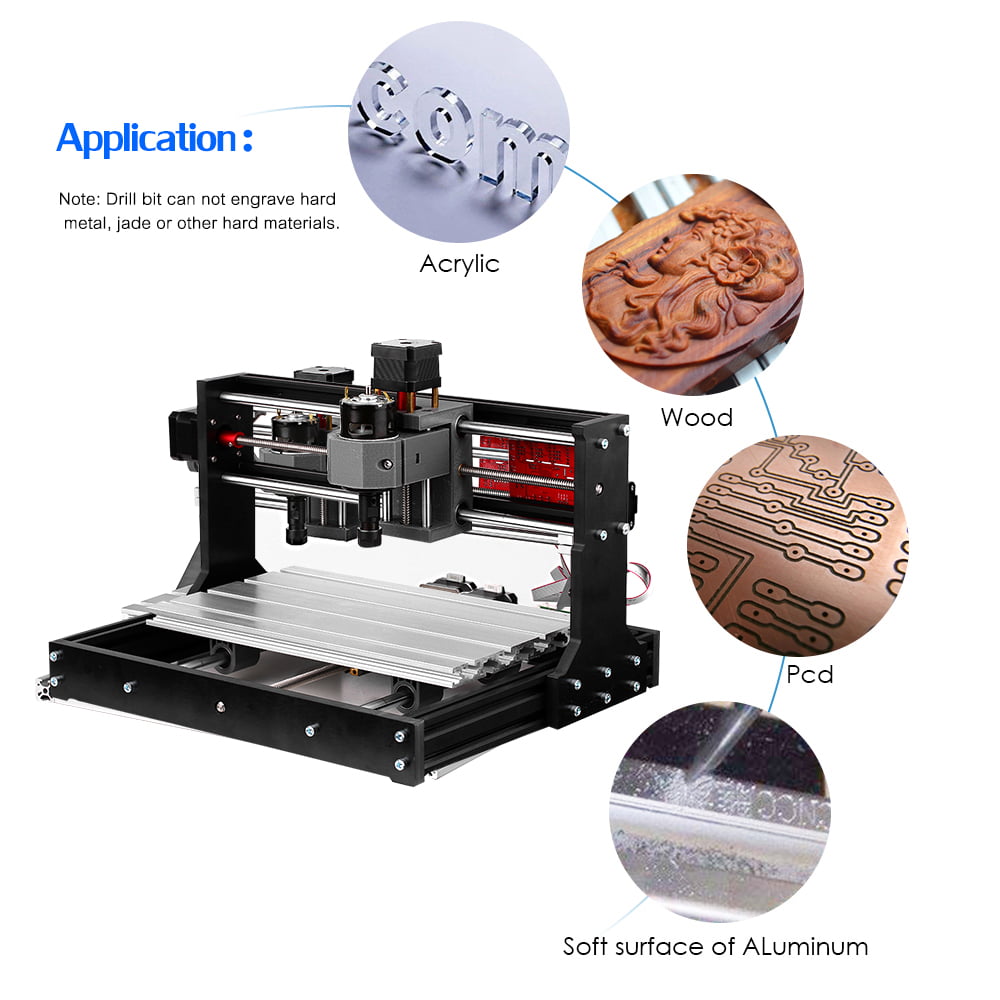 3018PRO DIY CNC Router Laser Engraving Machine GRBL Control 3 Axis 5500mw 