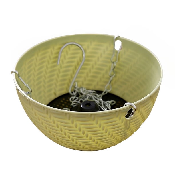 Injueey Maceta colgante para colgar plantas y flores, cesta de tamaño compacto, decoraciones para Patio, decoración para sala de estar, suministros Jardín y Patio Verde Injueey HA080158-02B