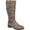 Taupe, variant on Journee Womens Carly Stacked Heel Riding Boots