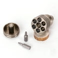 thumbnail image 2 of EDC Compact Screwdriver Kit, 3.24'' Aluminum Handle with 6 Precision Bits (T6-T15) for Daily Repairs, 2 of 7