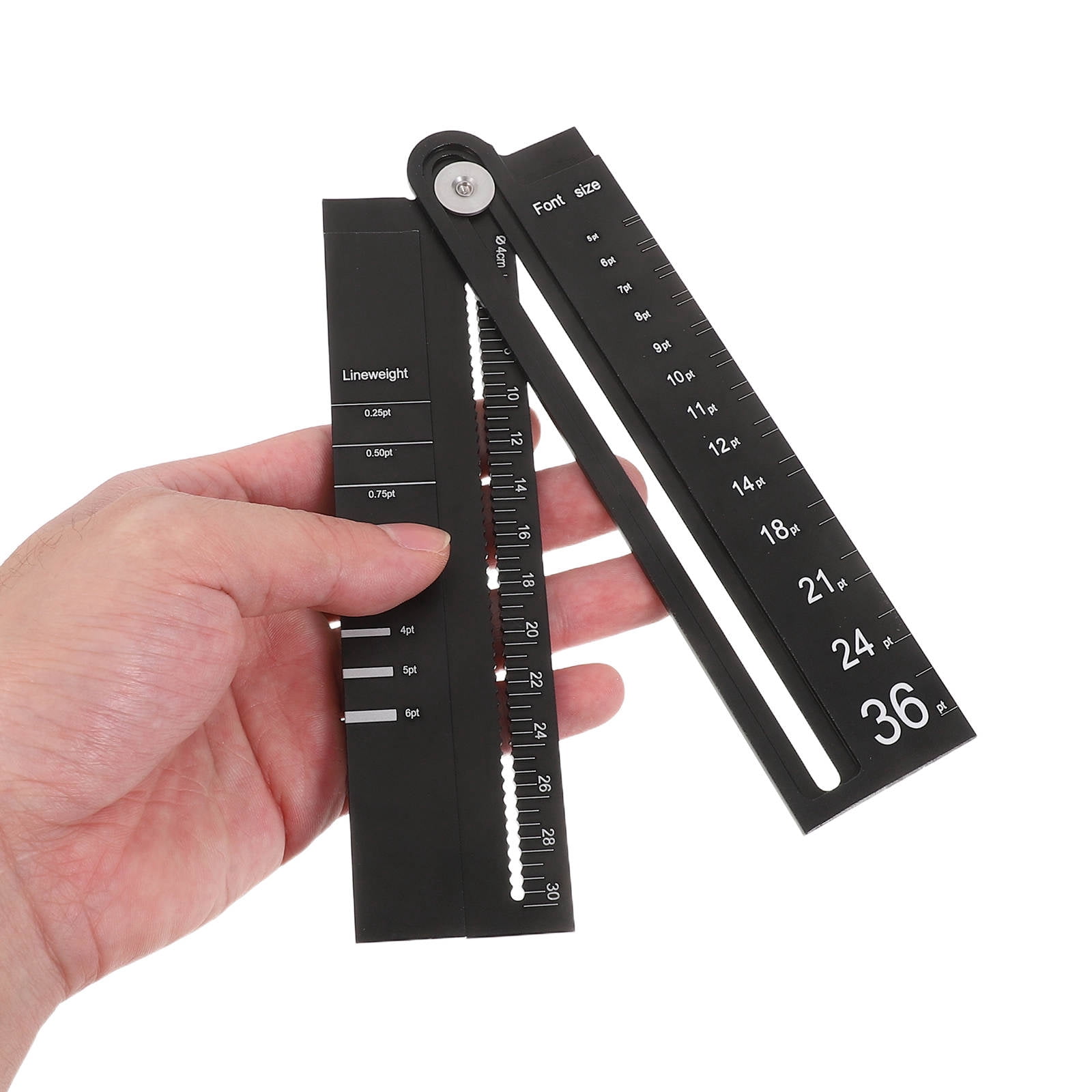 SEWOART Aluminum Alloy Multifunctional Measuring Ruler with Compass Protractor for Engineering