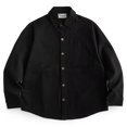 thumbnail image 3 of Camisas Para Hombre Manga Corta Chaqueta de pana con bolsillo con cremallera retro informal de moda de primavera y otoño para hombre (Black, XL), 3 of 5