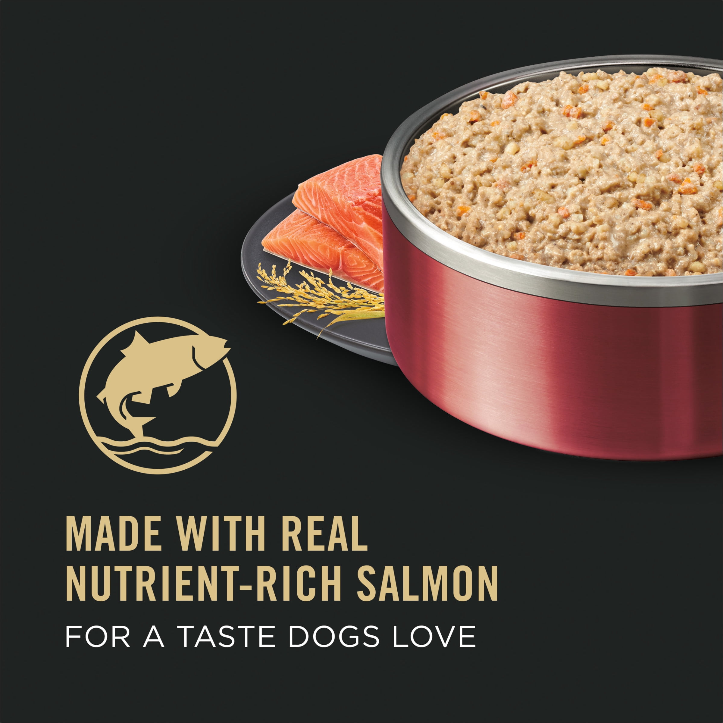 Purina Pro Plan Dry Dog Food for Adult Dogs Salmon Rice, 13 oz Cans (12 Pack) - 1