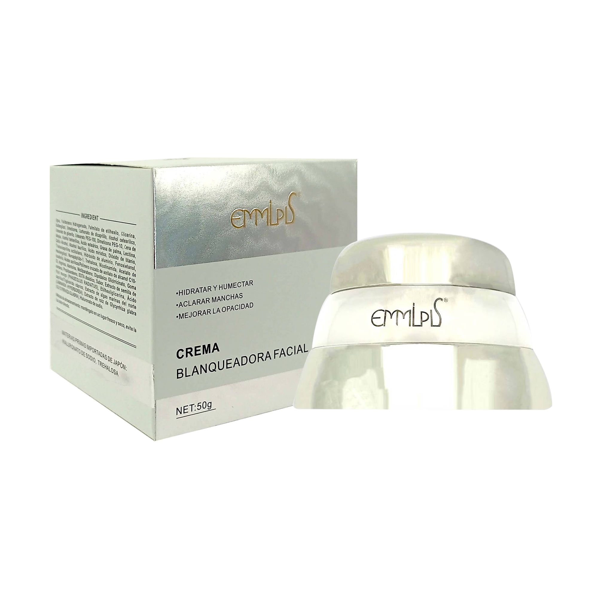 Crema Facial Blanqueadora Hidratante Y Humectante 50Gr