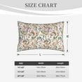 thumbnail image 4 of Picia Floral Pattern Plush Pillow Case – Soft and Cozy Cushion Cover, Hypoallergenic Throw Pillow Case for Home Decor-14"x20", 4 of 6