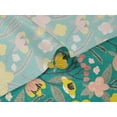 thumbnail image 5 of oneOone Velvet Green Fabric Leaves & Tulip Floral Fabric For Sewing Printed Craft Fabric By The Yard 58 Inch Wide, 5 of 5