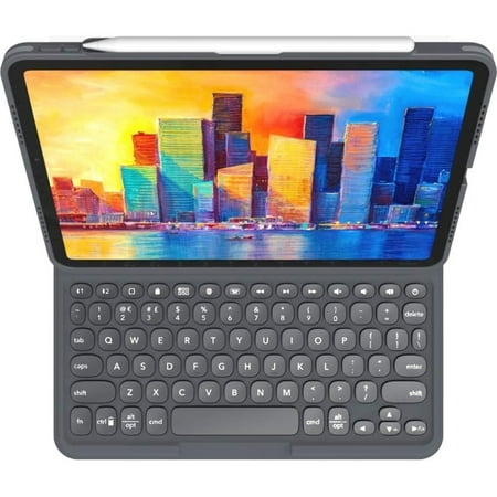 ZAGG - Pro Keys Wireless Keyboard & Detachable Case for Apple iPad Pro 12.9" (3rd Gen, 4th Gen, 5th Gen, iPad Air 6th gen, 13") - Black