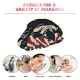 thumbnail image 7 of Sigee Patriotic Bulldog Art for Women's Shower Cap Reusable Waterproof Hair Cap Large Shower Cap for Women Men, 7 of 7