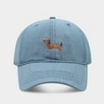 thumbnail image 2 of Bibifish Unisex Men Women Baseball Cap Brown Dachshund Embroidery Cap Adjustable Strap Comfy Casual Daily Outings & Outdoor Sun Protection Cap, 2 of 3