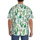 thumbnail image 3 of Balery Cactus Plants1 Camisa Casual de Manga Corta con Botones para Hombre, Texturizada, Estilo Cubano, para Playa, Verano-X-Large, 3 of 5
