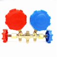 thumbnail image 3 of Kit de manómetro de carga de refrigerante de CA de 3 vías R410A compatible con manómetros de refrigeración R-404A y R-134A, 3 of 5