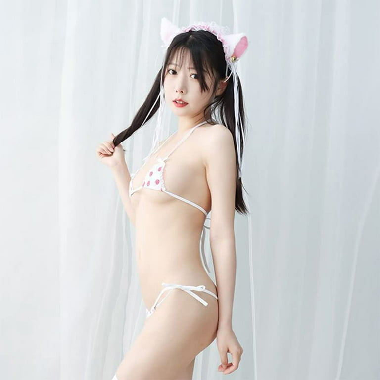 Sexy Cute Anime Lingerie for Women Kawaii Bra and Panty Set