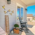 thumbnail image 6 of 5  Pcs Wooden Bird Wall Art Wood Flying Birds Wall Decor Rustic Folk Art Scandinavian Home Decor for Gift Living Room Bedroom Kitchen Office(Black), 6 of 6