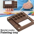 thumbnail image 2 of Handmade Walnut Watercolor Paint Box 8 Color Empty Palette Portable Artist Mixing Tray for Travel Craft Painting, 2 of 8